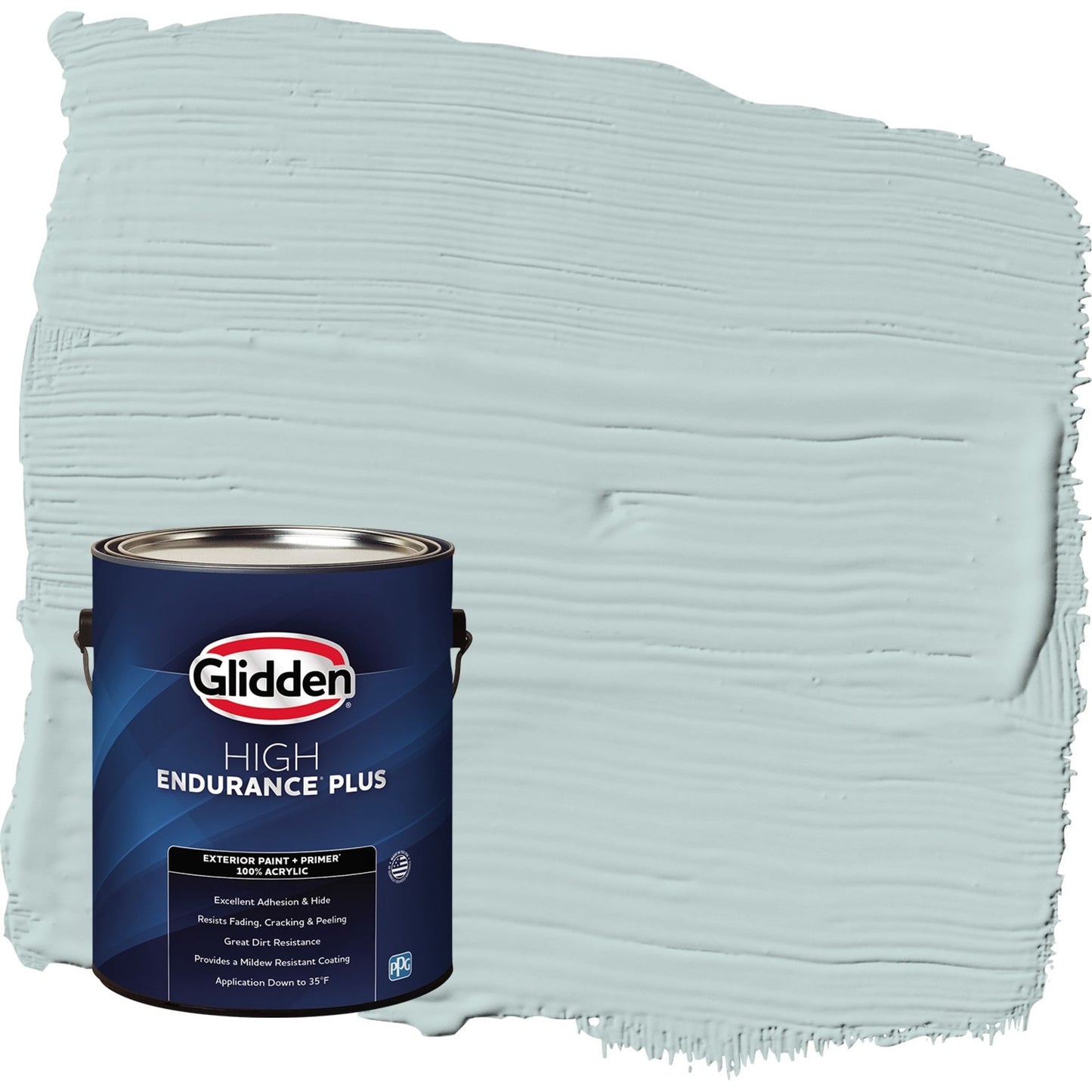 Glidden HEP Babbling Brook / Green Semi-Gloss Exterior Paint with Primer, 1 Gallon