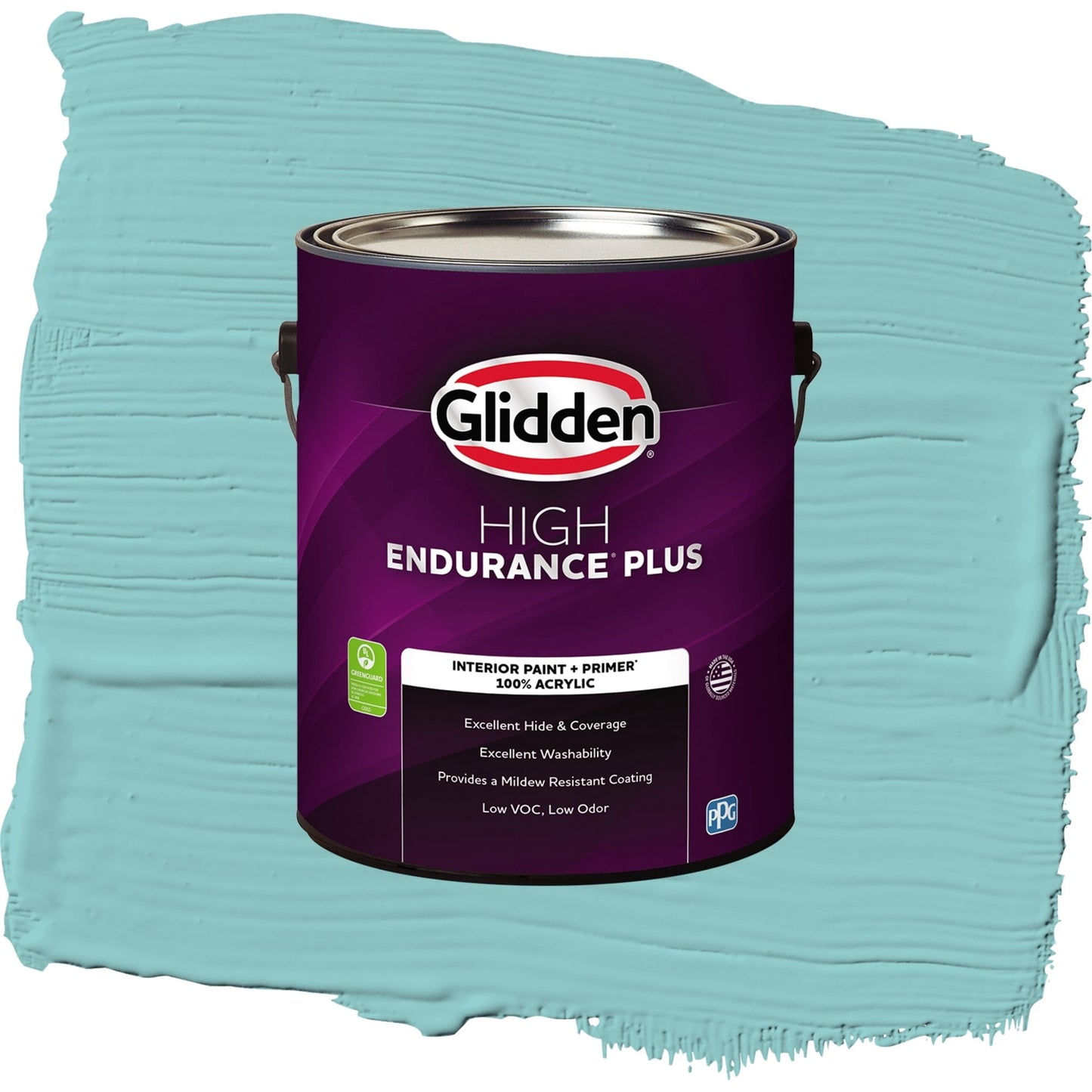 Glidden HEP Aqua Fiesta / Blue, Eggshell Interior Paint with Primer, 1 Gallon