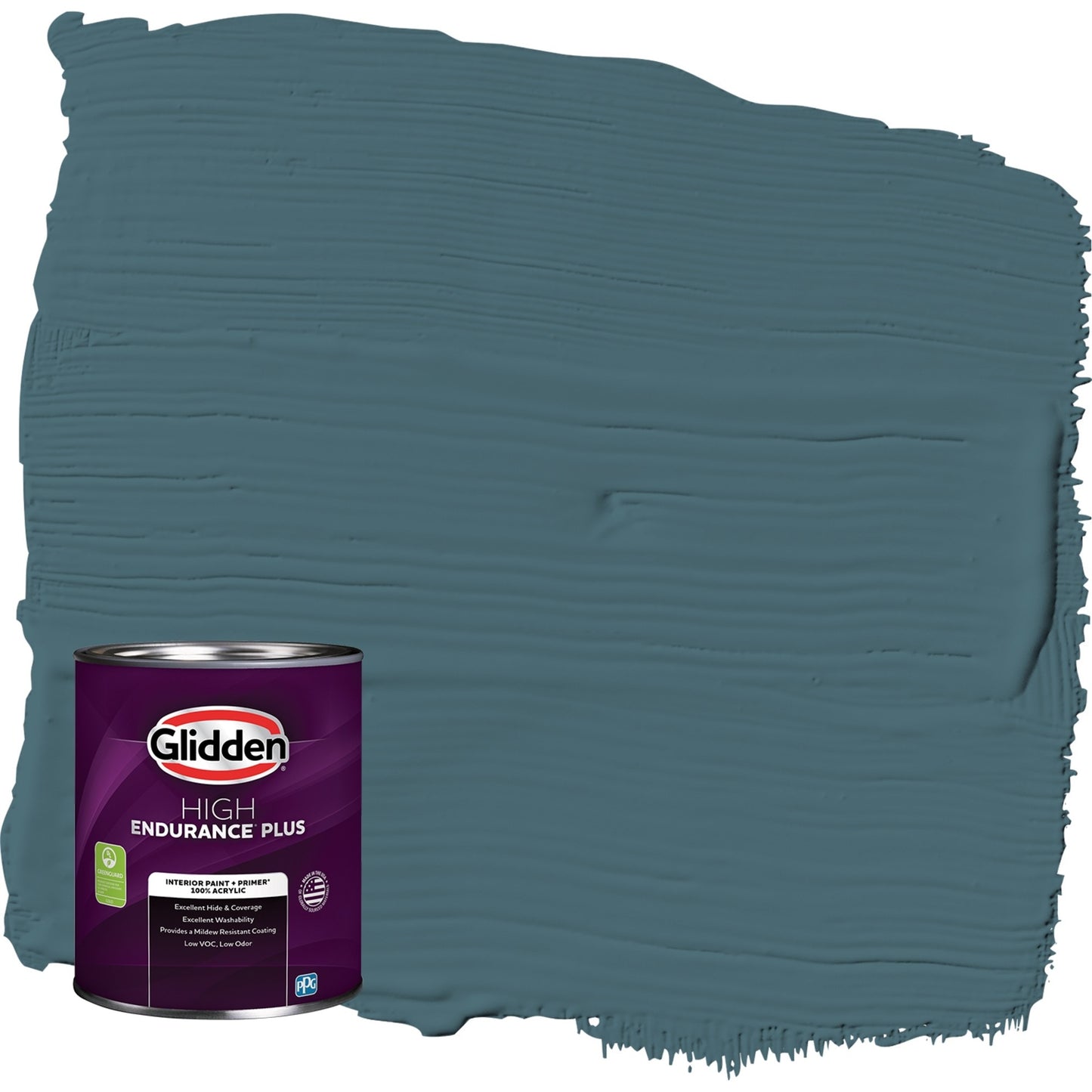 Glidden HEP Azalea Leaf / Blue, Eggshell Interior Paint with Primer, 1 Quart