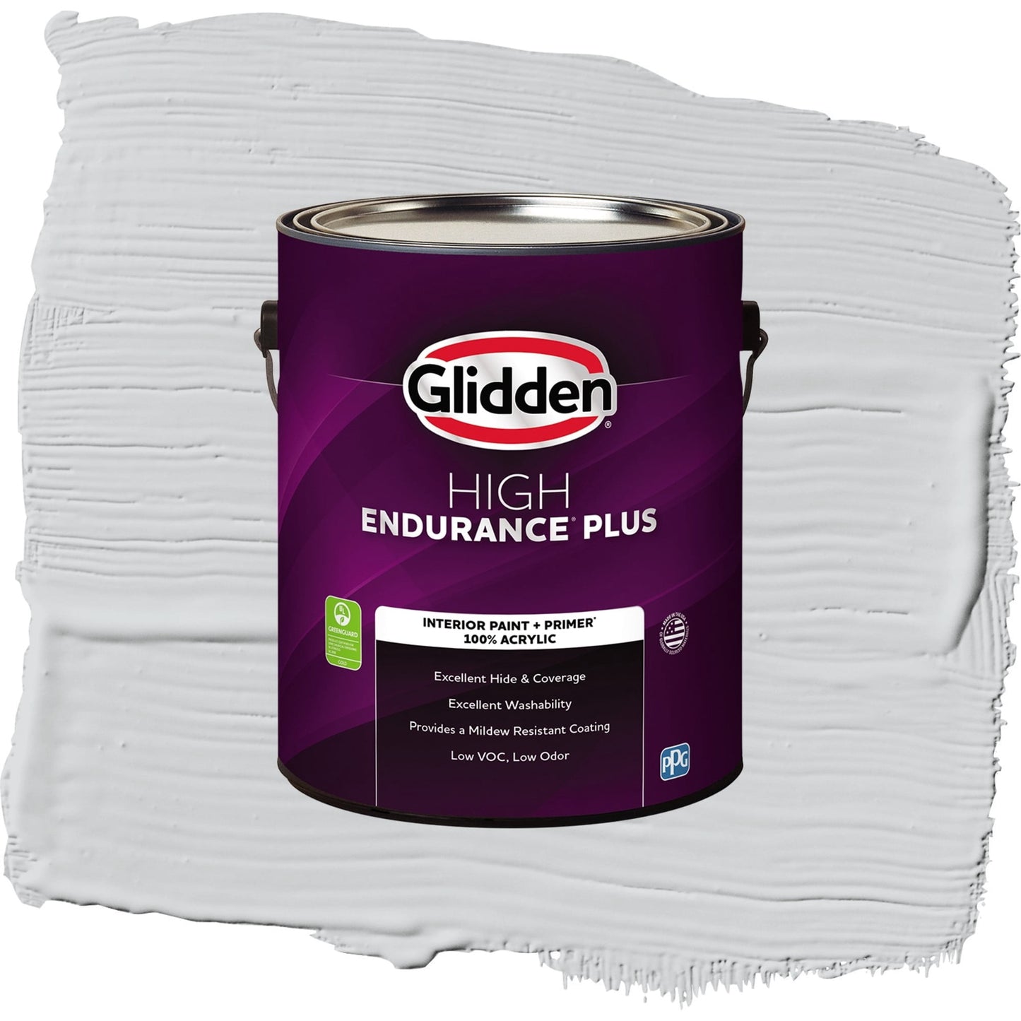 Glidden HEP Elemental / Gray, Eggshell Interior Paint with Primer, 1 Gallon