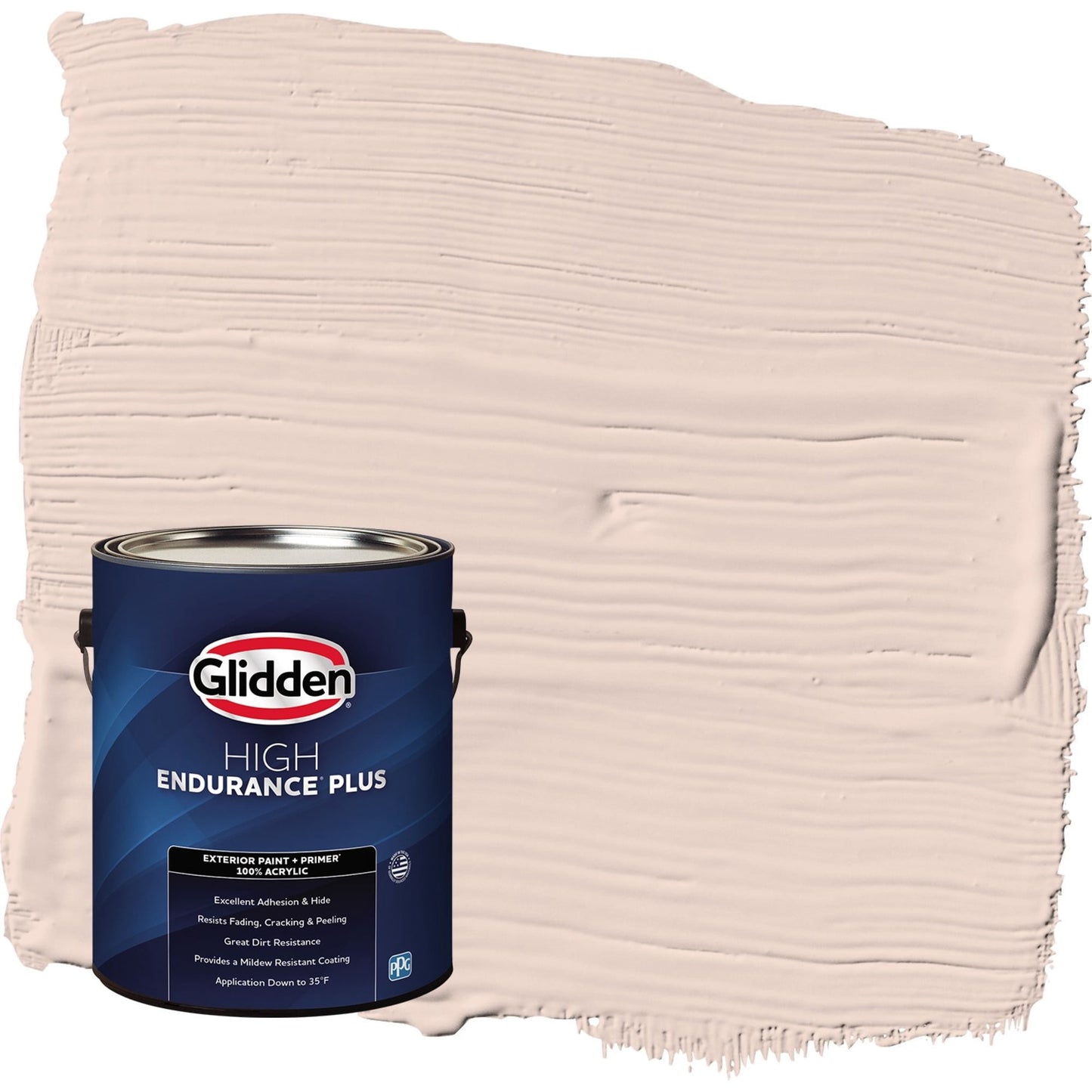 Glidden HEP Boardwalk / Orange Satin Exterior Paint with Primer, 1 Gallon