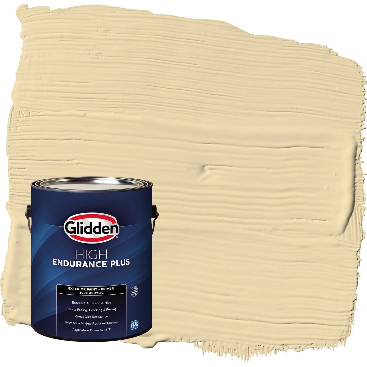 Glidden HEP Caramelized Pears / Yellow Semi-Gloss Exterior Paint with Primer, 1 Gallon