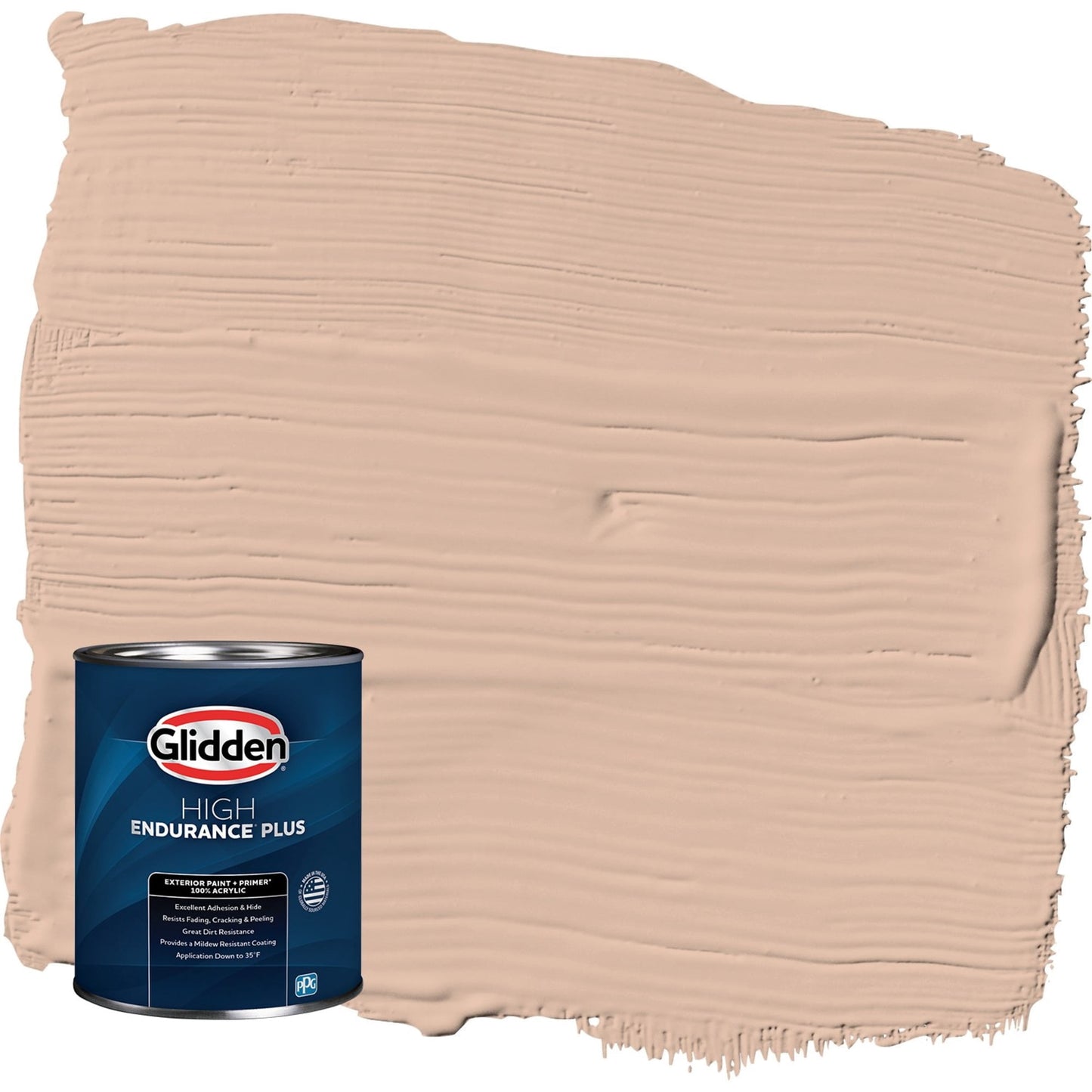 Glidden HEP Cinnamon Ice / Orange Satin Exterior Paint with Primer, 1 Quart