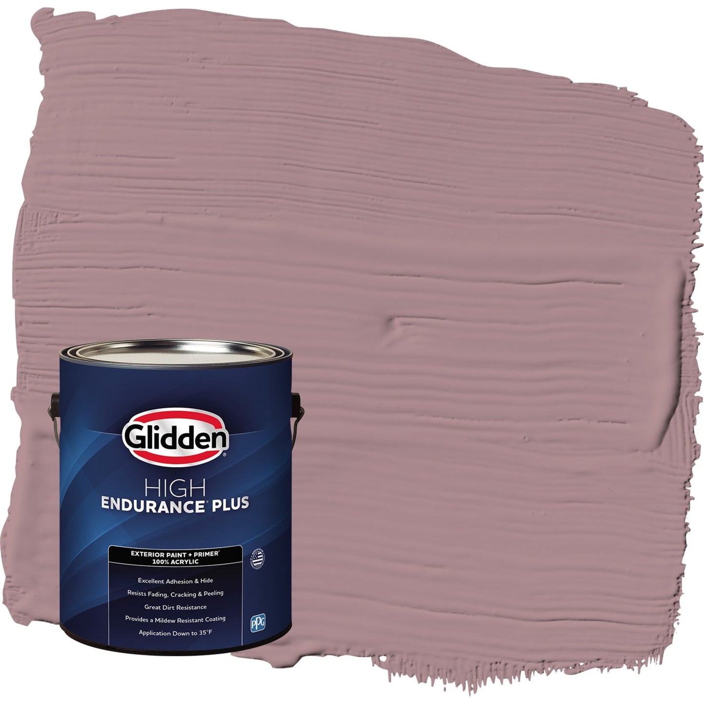 Glidden HEP Coffee Rose / Purple Semi-Gloss Exterior Paint with Primer, 1 Gallon