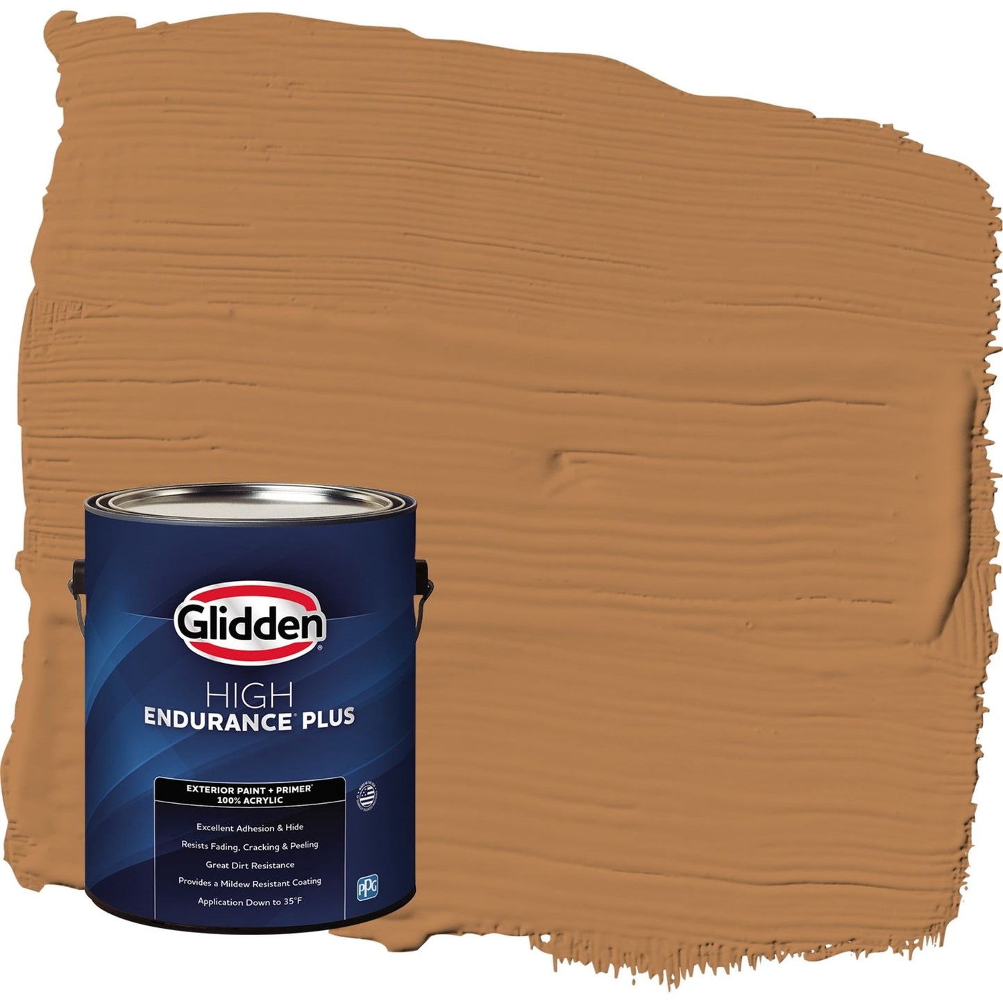 Glidden HEP Cowboy Hat / Orange Semi-Gloss Exterior Paint with Primer, 1 Gallon