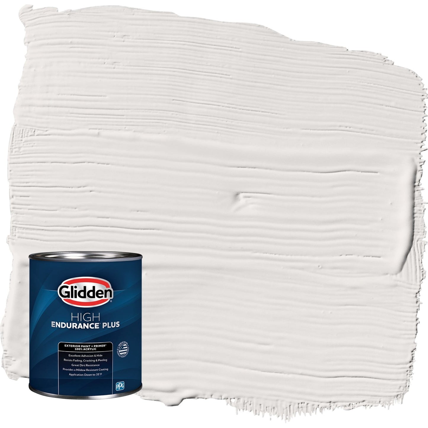 Glidden HEP Dusky Dawn / Grey Satin Exterior Paint with Primer, 1 Quart