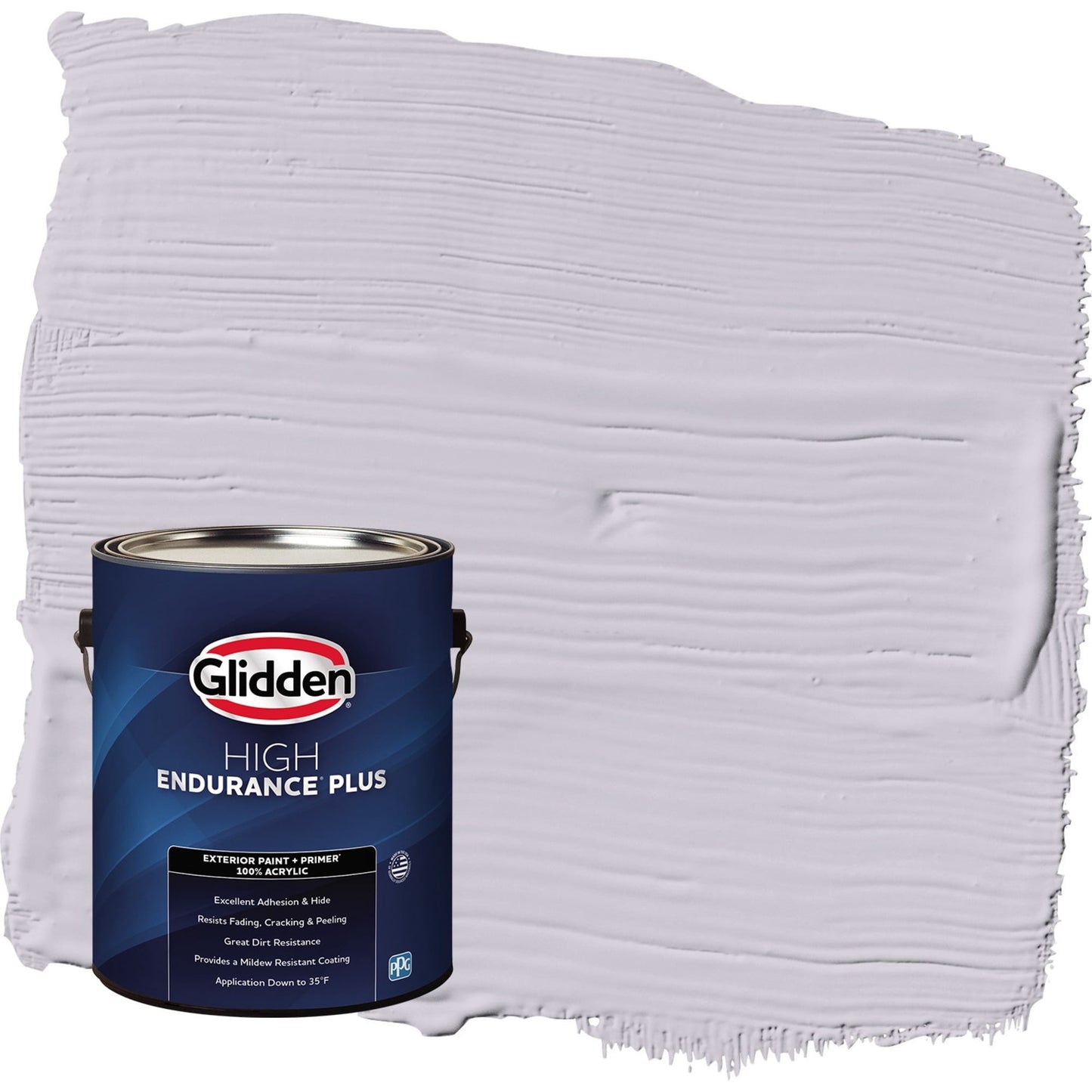 Glidden HEP Silver Chalice / Purple Flat Exterior Paint with Primer, 1 Gallon