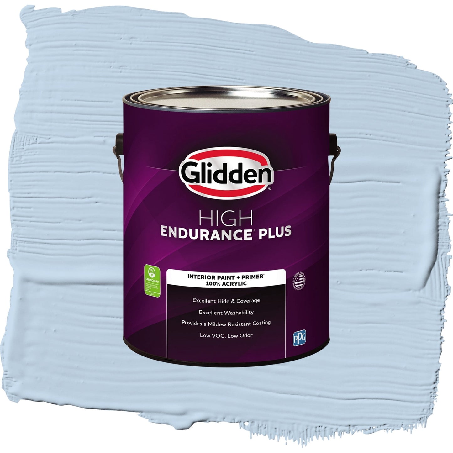 Glidden HEP C'est La Vie / Blue, Eggshell Interior Paint with Primer, 1 Gallon