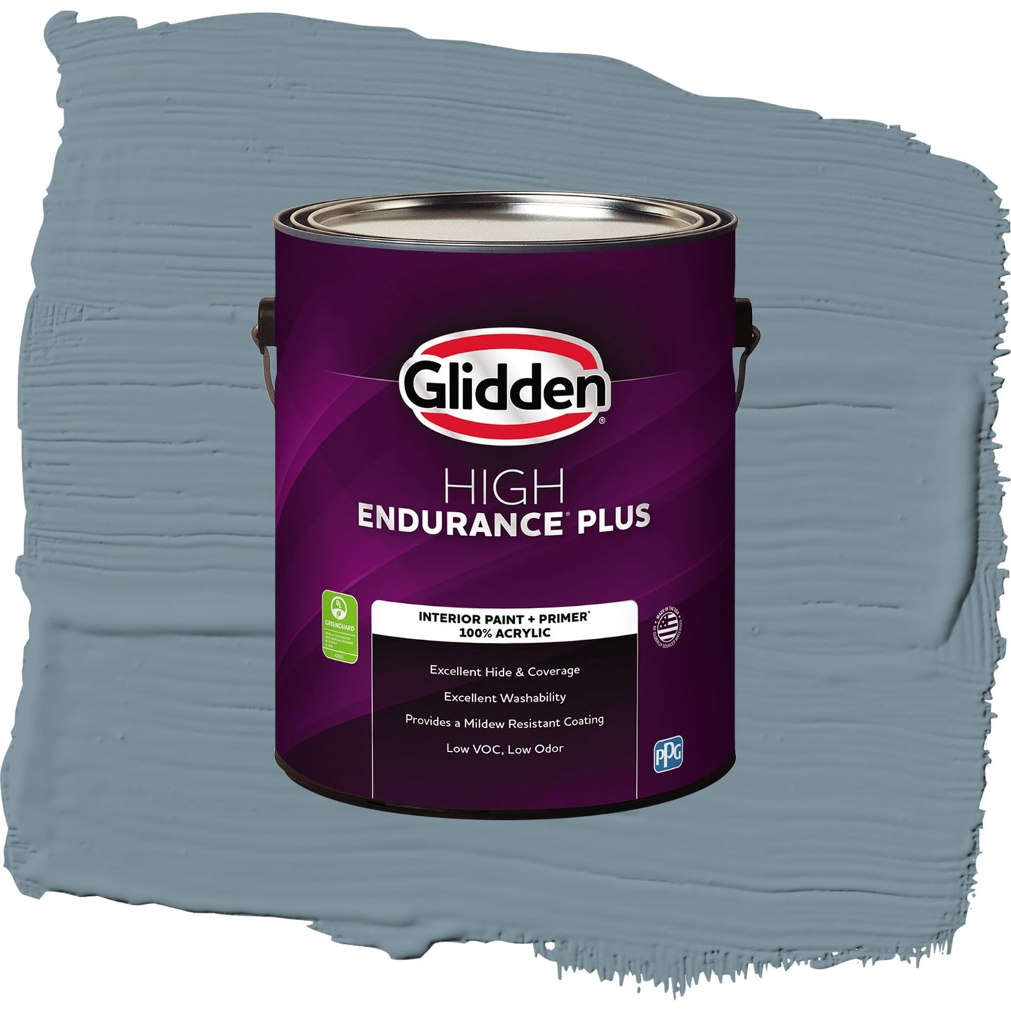 Glidden HEP Chalky Blue / Blue, Semi-Gloss Interior Paint with Primer, 1 Gallon