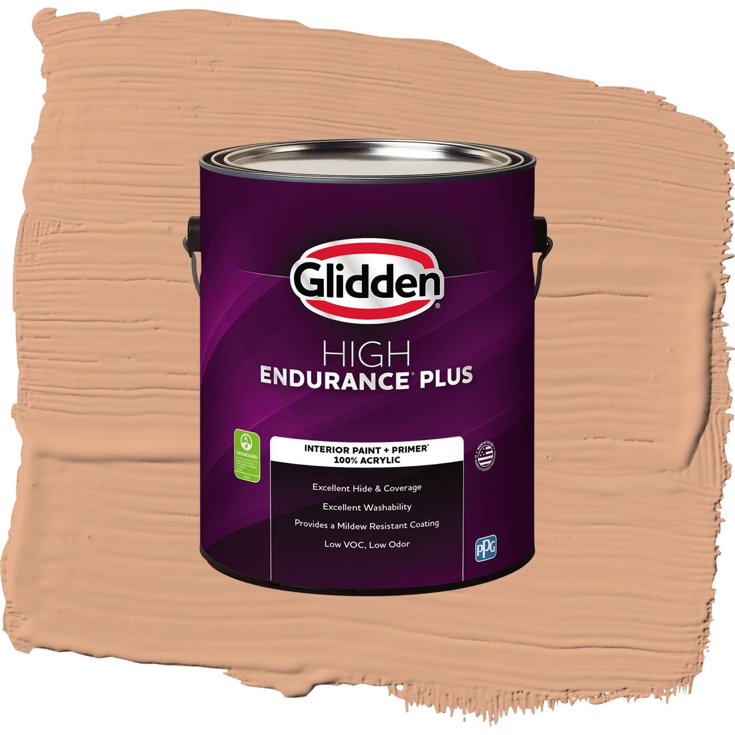 Glidden HEP Clay Fire / Orange, Flat Interior Paint with Primer, 1 Gallon