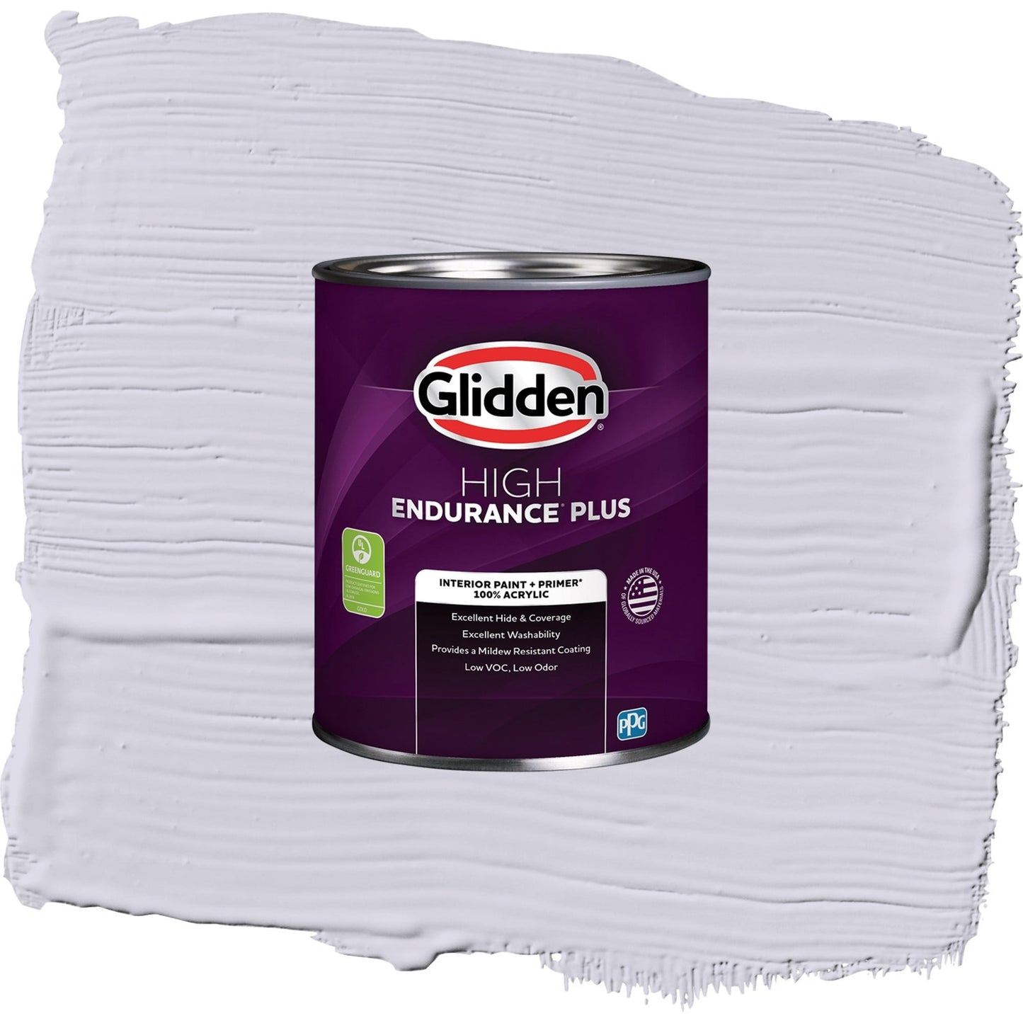Glidden HEP Frosted Lilac / Purple, Semi-Gloss Interior Paint with Primer, 1 Quart