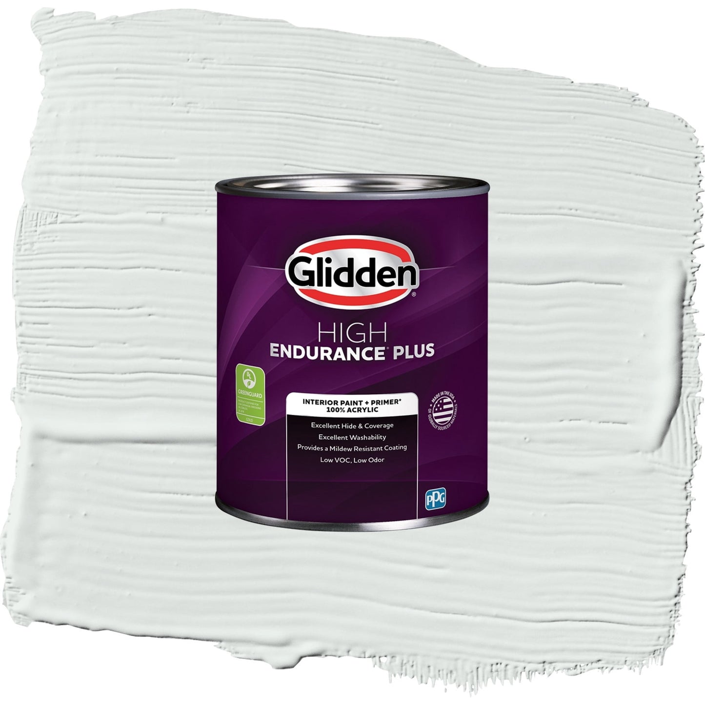 Glidden HEP Icy Bay / Off-White Semi-Gloss Interior Paint with Primer, 1 Quart