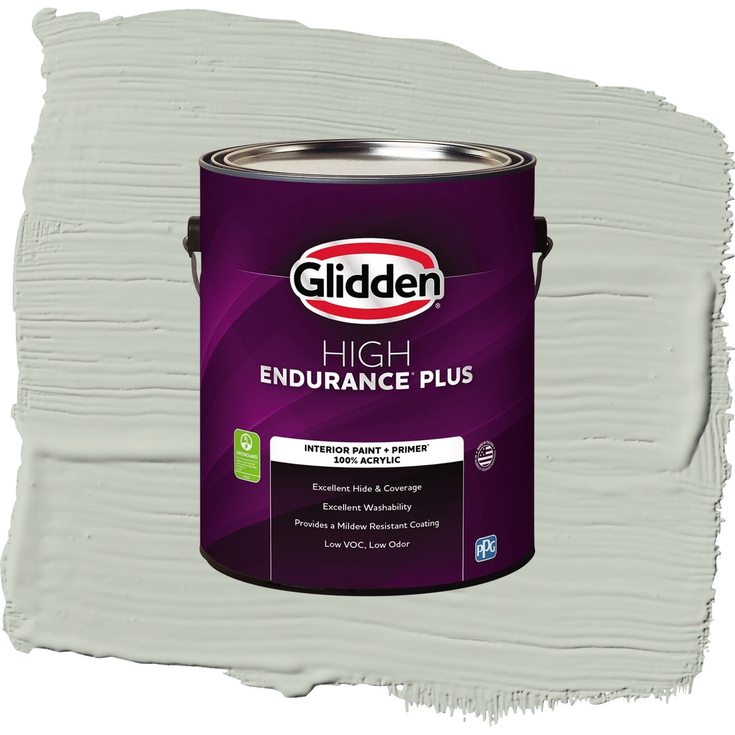Glidden HEP Life Lesson / Green, Semi-Gloss Interior Paint with Primer, 1 Gallon
