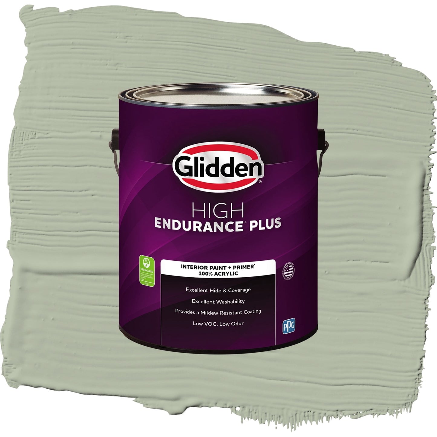 Glidden HEP Light Sage / Green, Eggshell Interior Paint with Primer, 1 Gallon