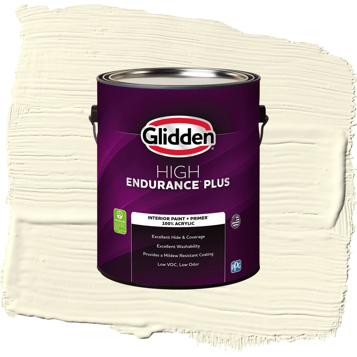 Glidden HEP Lotus Flower / Yellow, Flat Interior Paint with Primer, 1 Gallon