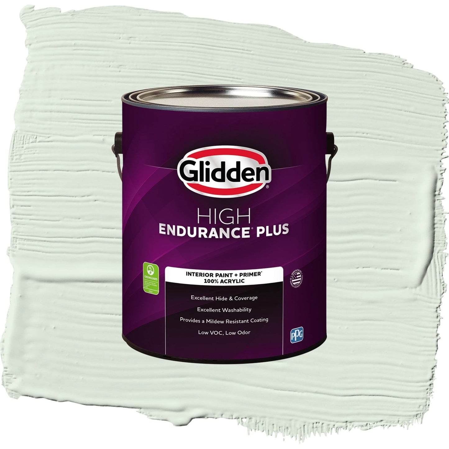 Glidden HEP Mint Wafer / Green, Semi-Gloss Interior Paint with Primer, 1 Gallon