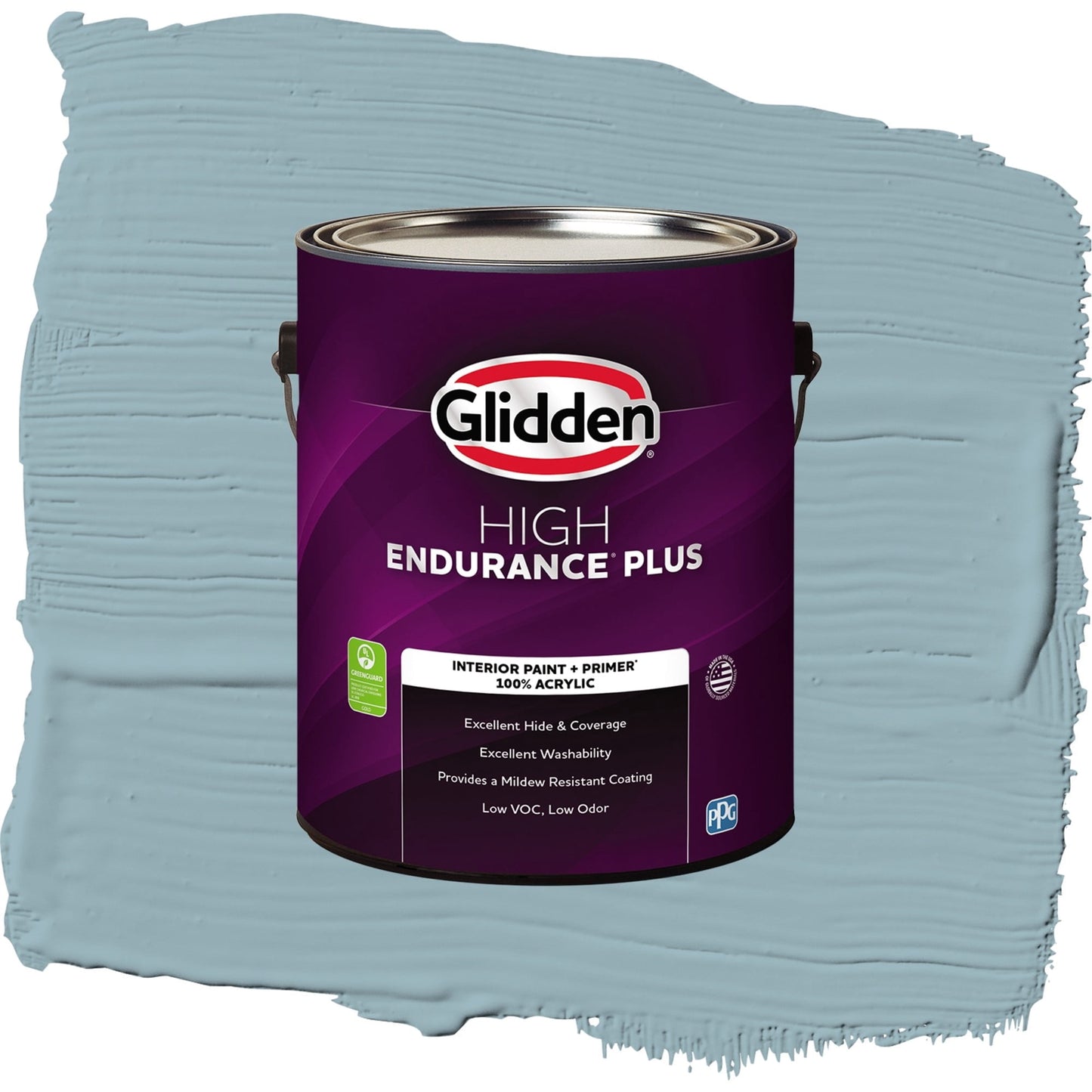 Glidden HEP Mountain Stream / Blue, Semi-Gloss Interior Paint with Primer, 1 Gallon