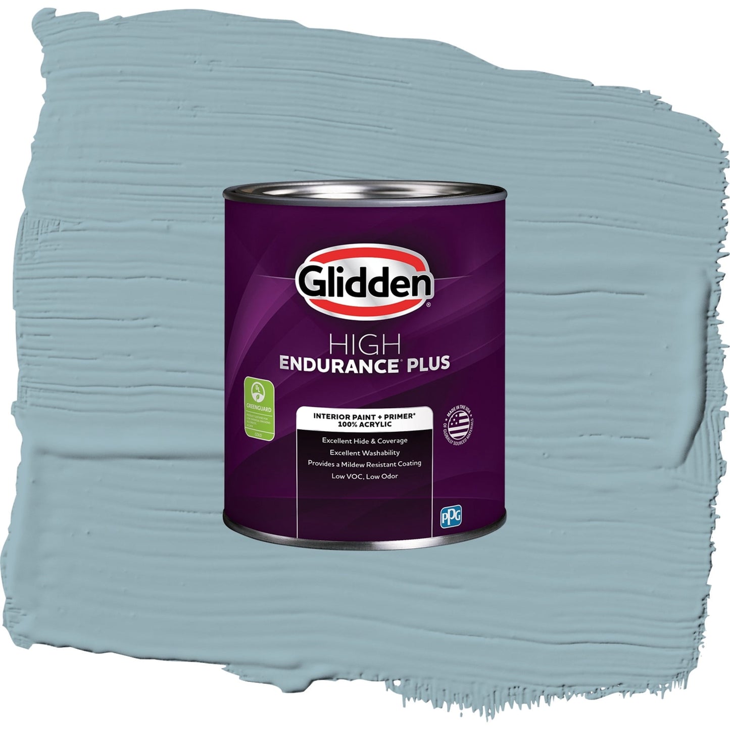 Glidden HEP Mountain Stream / Blue, Semi-Gloss Interior Paint with Primer, 1 Quart