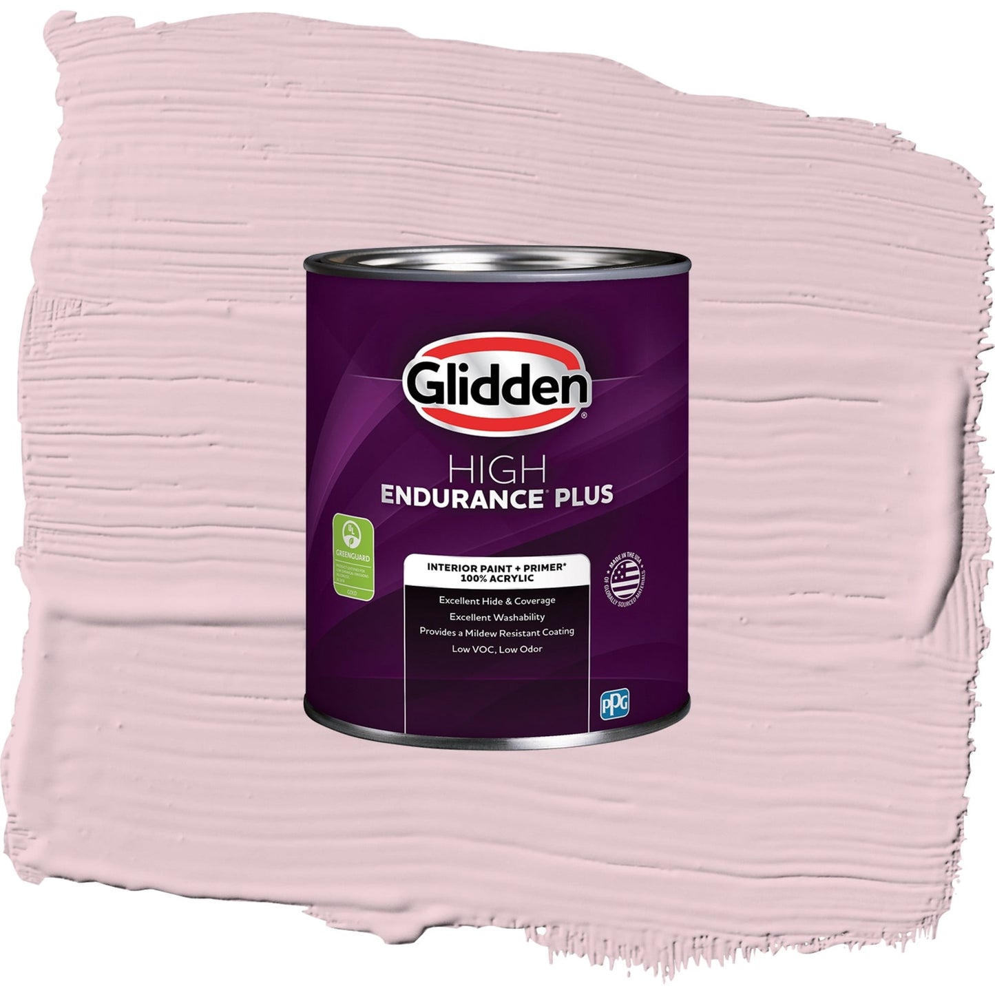 Glidden HEP Rose Cloud / Pink, Eggshell Interior Paint with Primer, 1 Quart