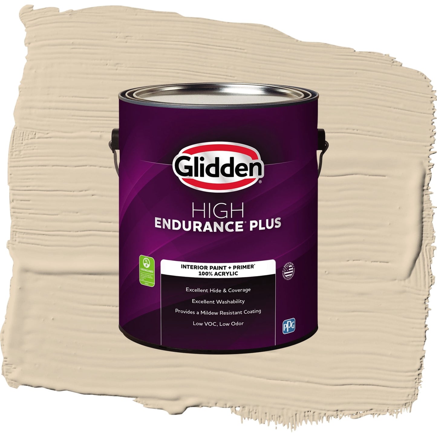Glidden HEP Seriously Sand / Beige, Eggshell Interior Paint with Primer, 1 Gallon