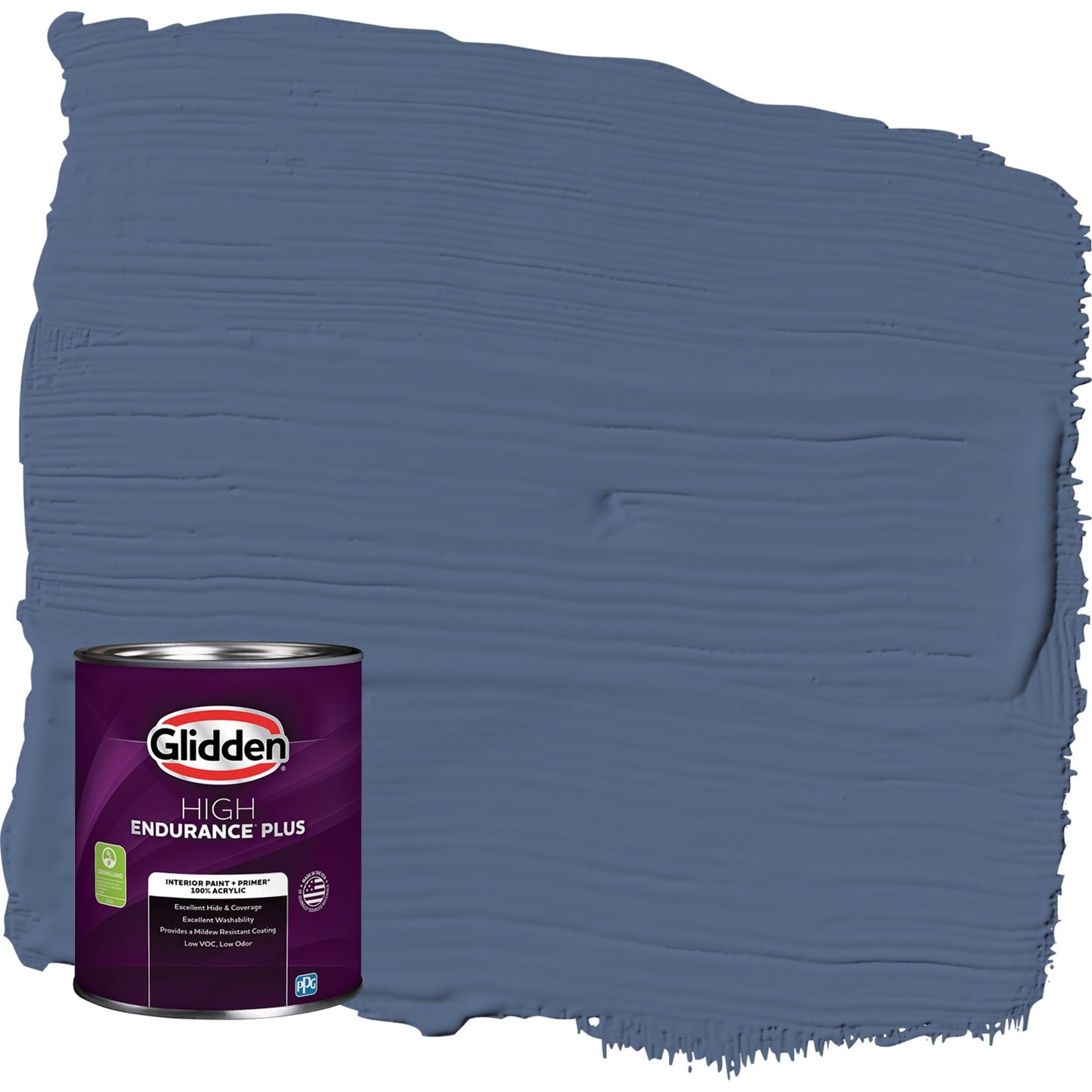 Glidden HEP Vidriera / Pintura Interior Azul Semibrillante con Imprimación, 1 Cuarto