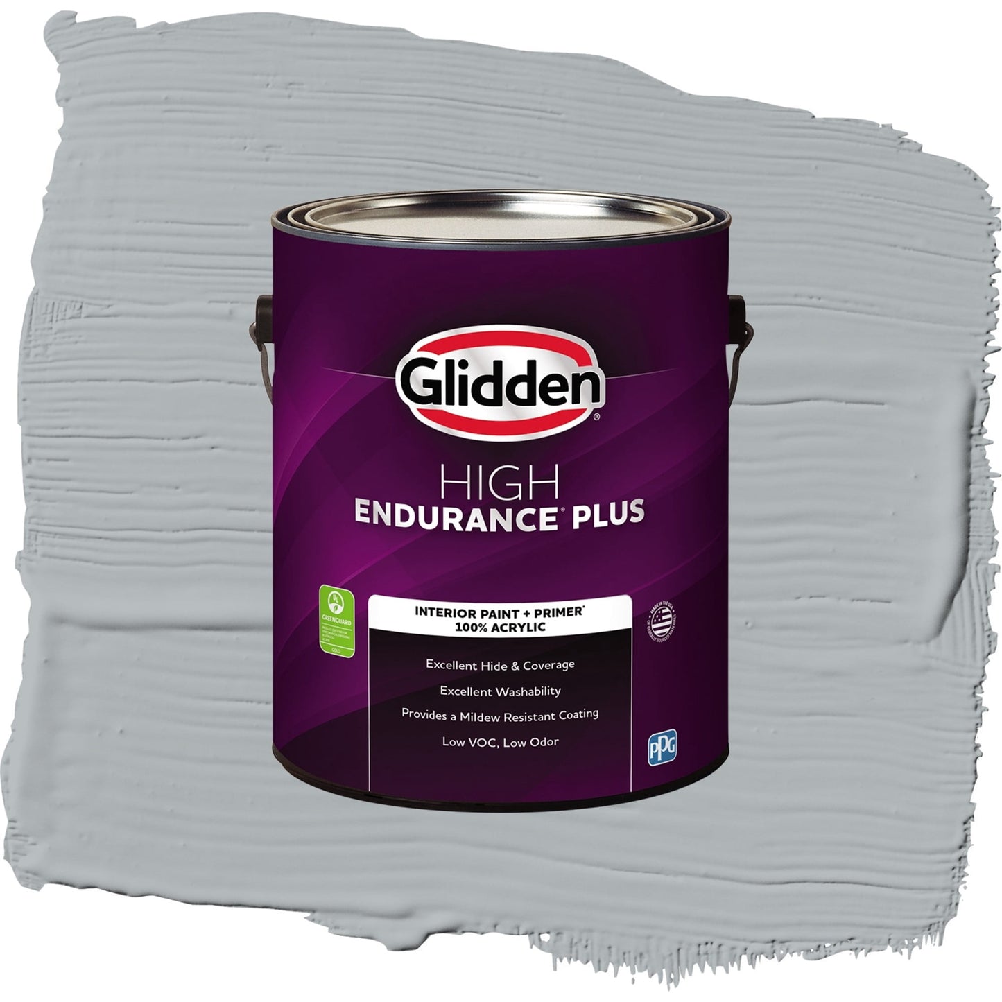 Glidden HEP Stargazer / Gray, Semi-Gloss Interior Paint with Primer, 1 Gallon