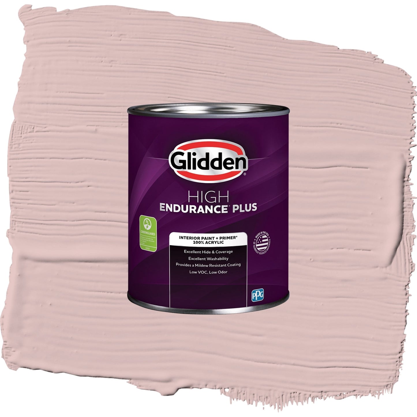 Glidden HEP Tea Time / Pink, Semi-Gloss Interior Paint with Primer, 1 Quart