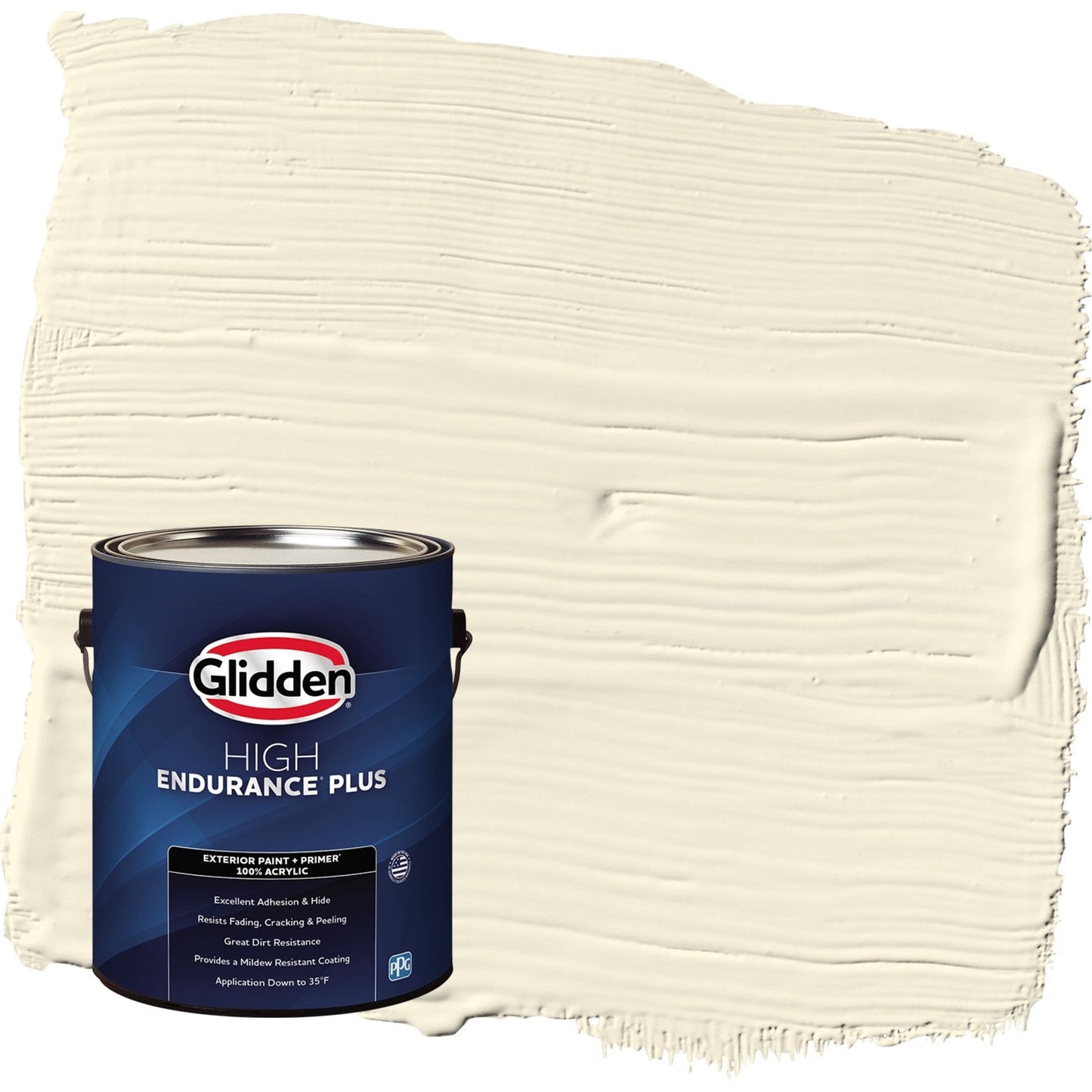 Glidden HEP Mesa Beige / Yellow Satin Exterior Paint with Primer, 1 Gallon