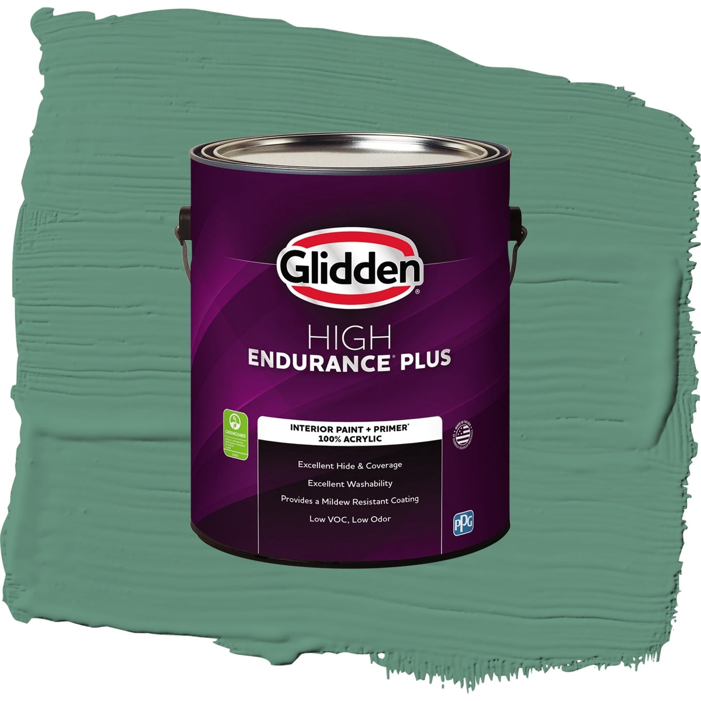 Glidden HEP Sheffield / Green, Eggshell Interior Paint with Primer, 1 Gallon