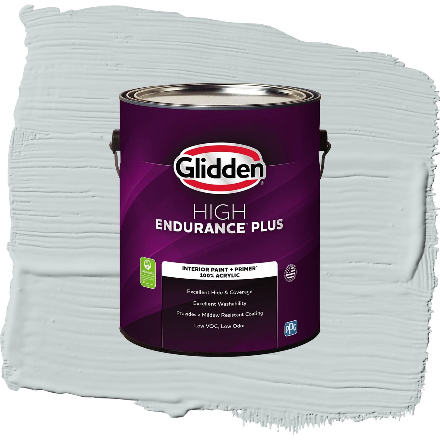 Glidden HEP Winter Chill / Gray, Eggshell Interior Paint with Primer, 1 Gallon