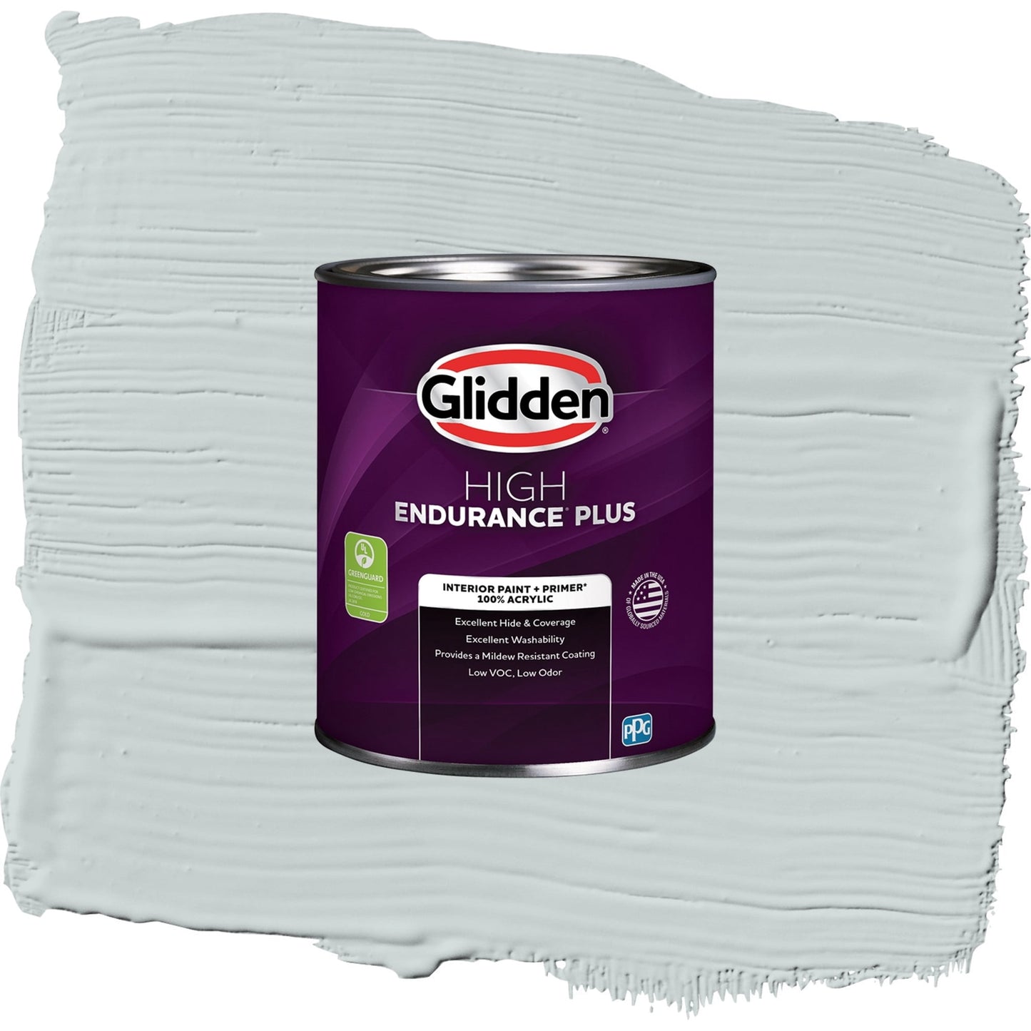 Glidden HEP Winter Chill / Gray, Eggshell Interior Paint with Primer, 1 Quart