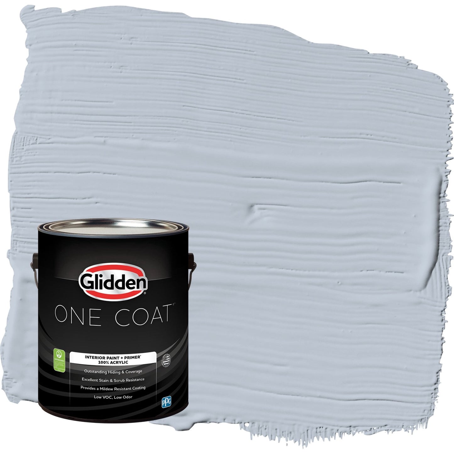 Glidden One Coat Blue Dolphin / Blue Eggshell Interior Paint with Primer, 1 Gallon