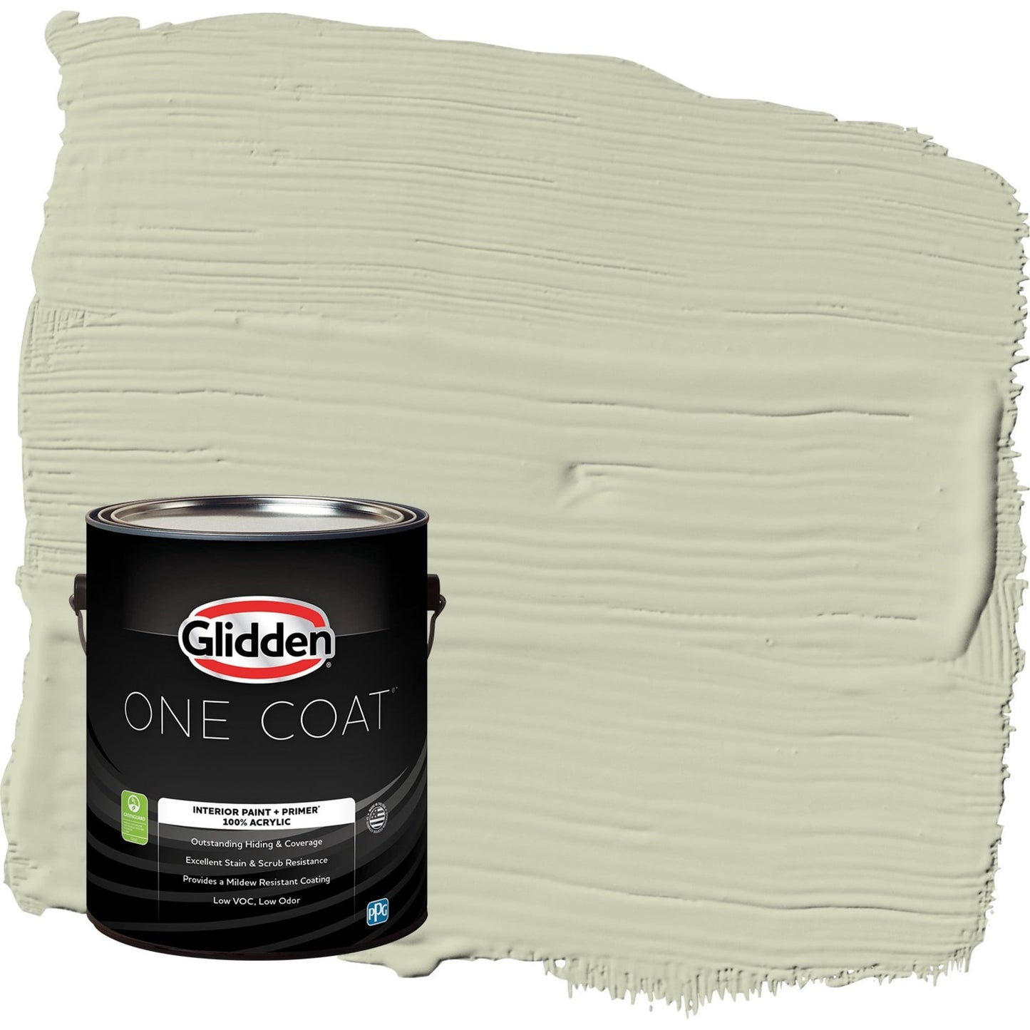 Glidden One Coat Only Olive / Green Semi-Gloss Interior Paint with Primer, 1 Gallon