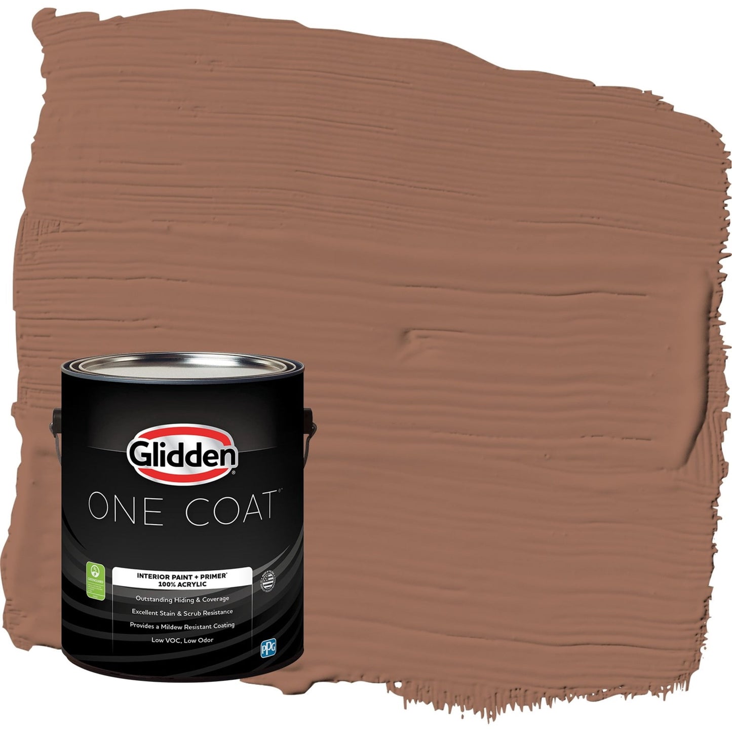 Glidden One Coat Prairie Fire / Beige Flat Interior Paint with Primer, 1 Gallon