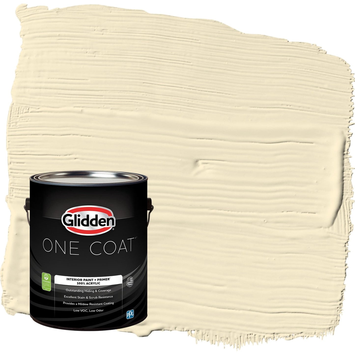 Glidden One Coat Soleil / Yellow Eggshell Interior Paint with Primer, 1 Gallon