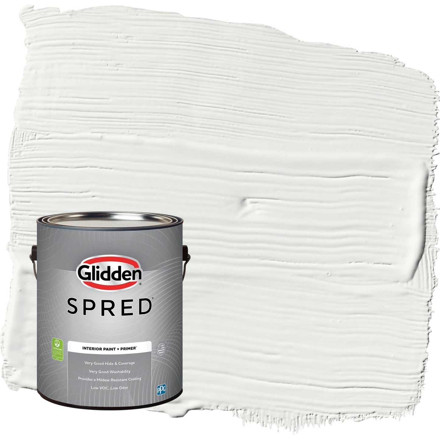 Glidden Spred Pacific Pearl / Off-White Semi-Gloss Interior Paint with Primer, 1 Gallon