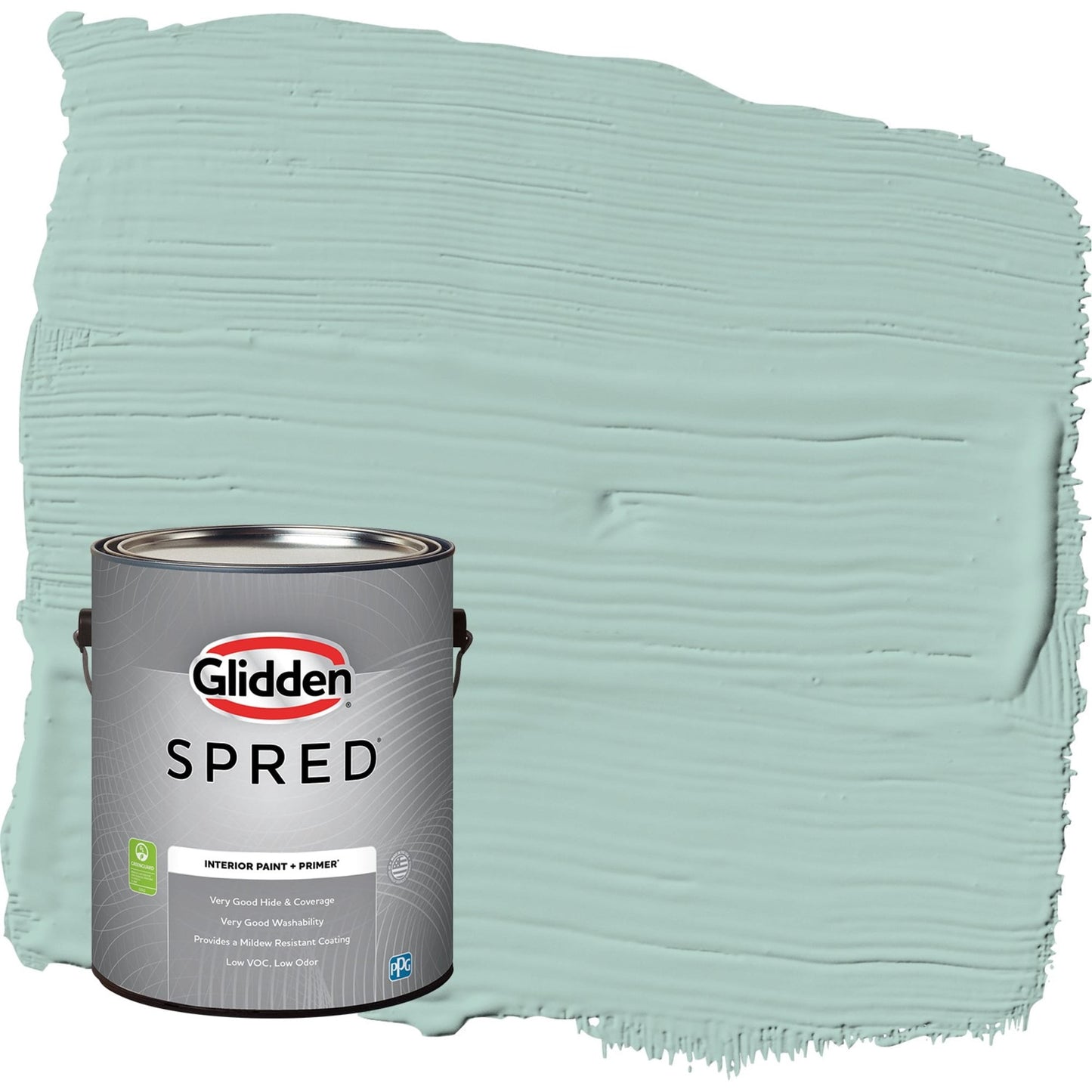 Glidden Spred Copenhagen / Green, Eggshell Interior Paint with Primer, 1 Gallon