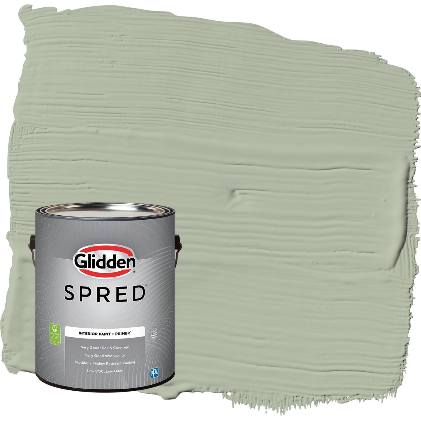 Glidden Spred Light Sage / Green, Semi-Gloss Interior Paint with Primer, 1 Gallon