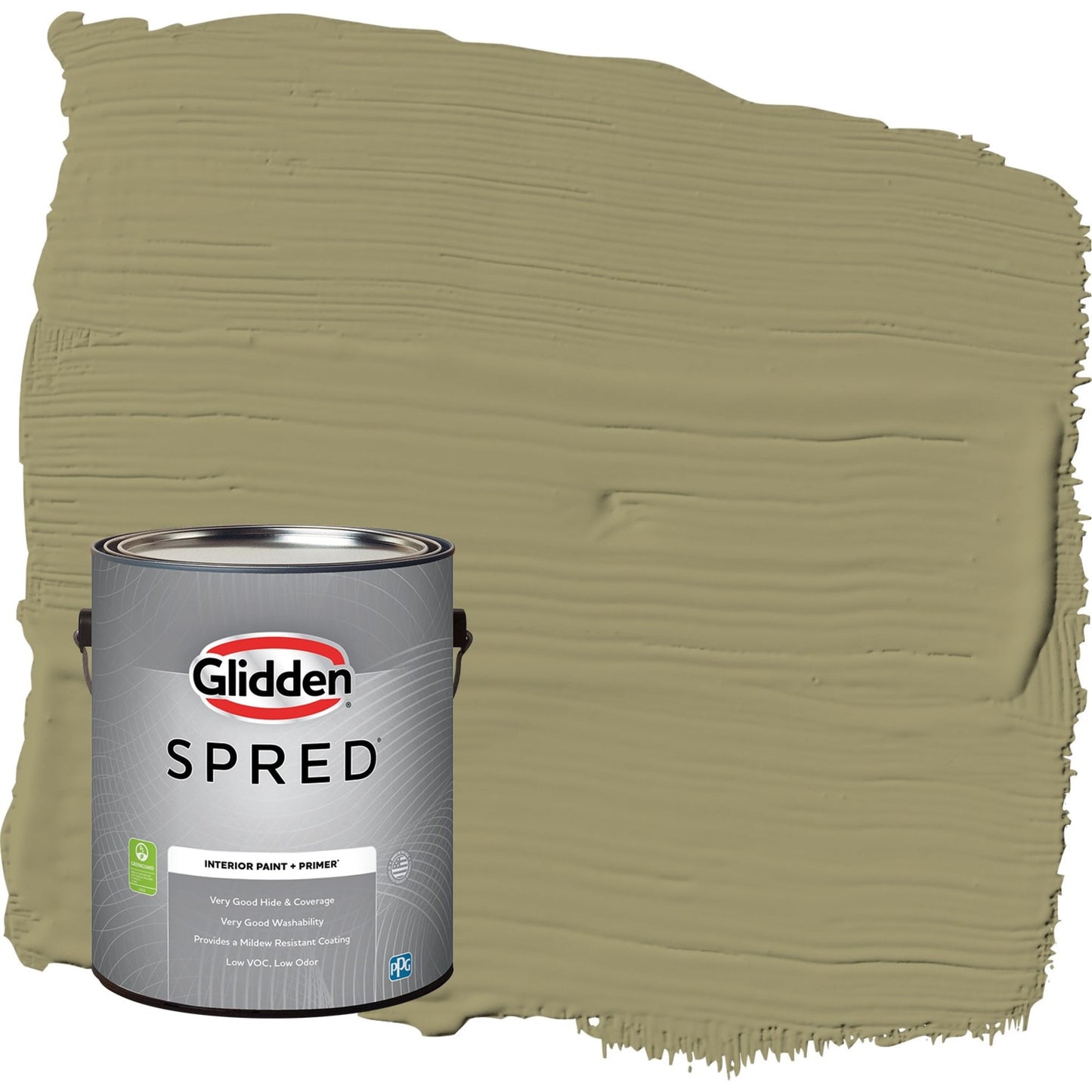 Glidden Spred Sweet Annie / Green, Eggshell Interior Paint with Primer, 1 Gallon