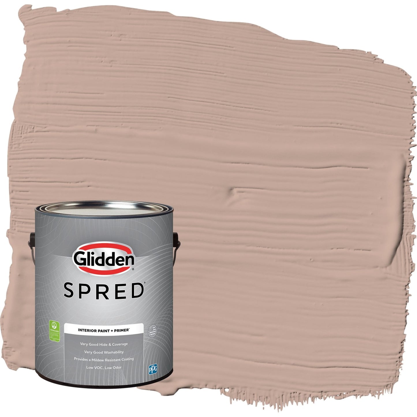 Glidden Spred Taupe Tapestry / Beige, Flat Interior Paint with Primer, 1 Gallon