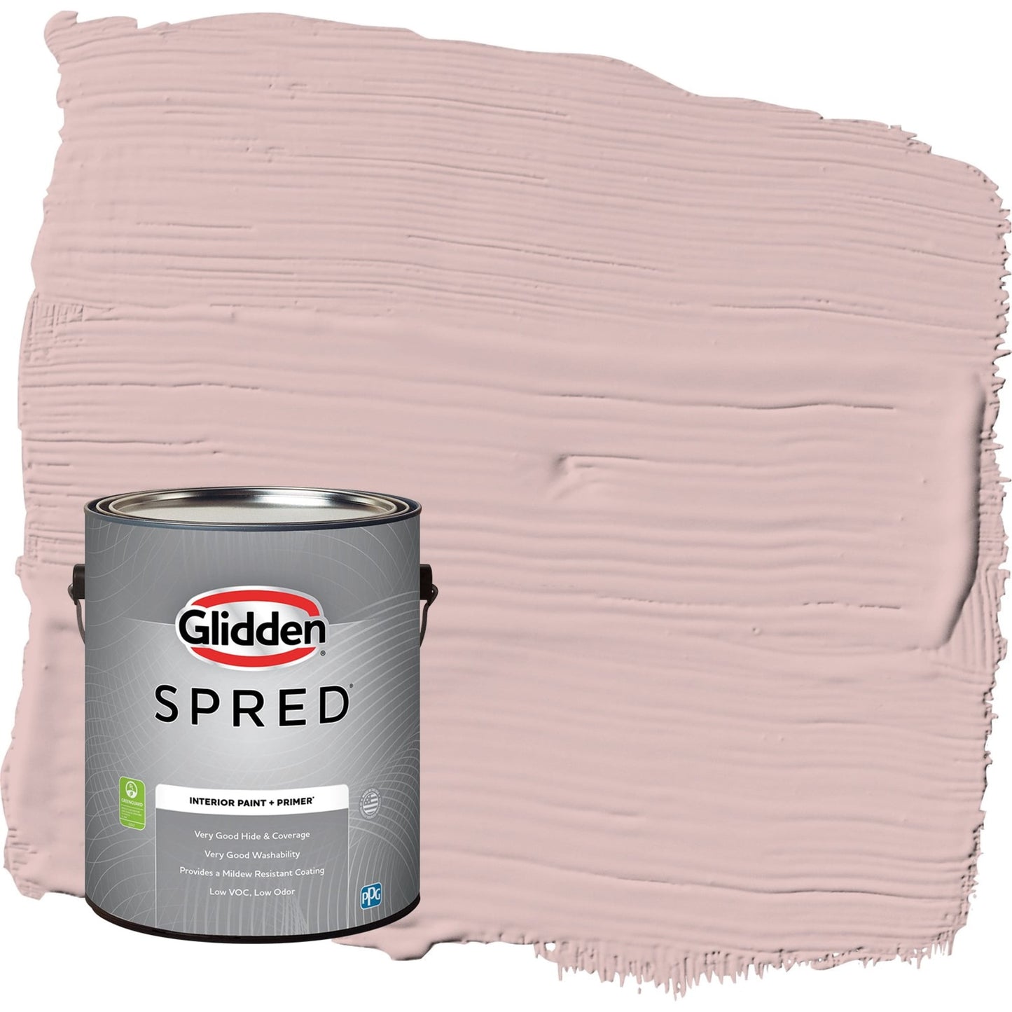 Glidden Spred Tea Time / Pink, Semi-Gloss Interior Paint with Primer, 1 Gallon