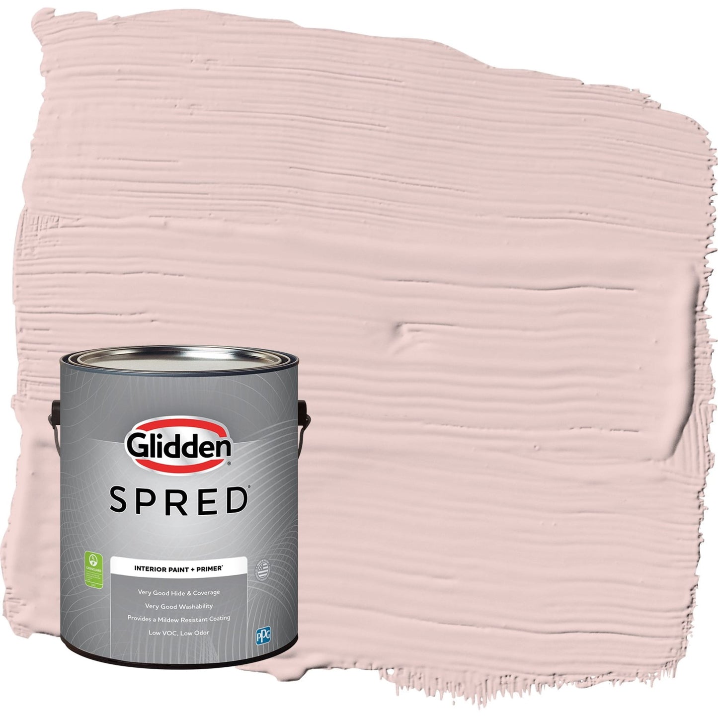 Glidden Spred Whirligig / Pink, Semi-Gloss Interior Paint with Primer, 1 Gallon