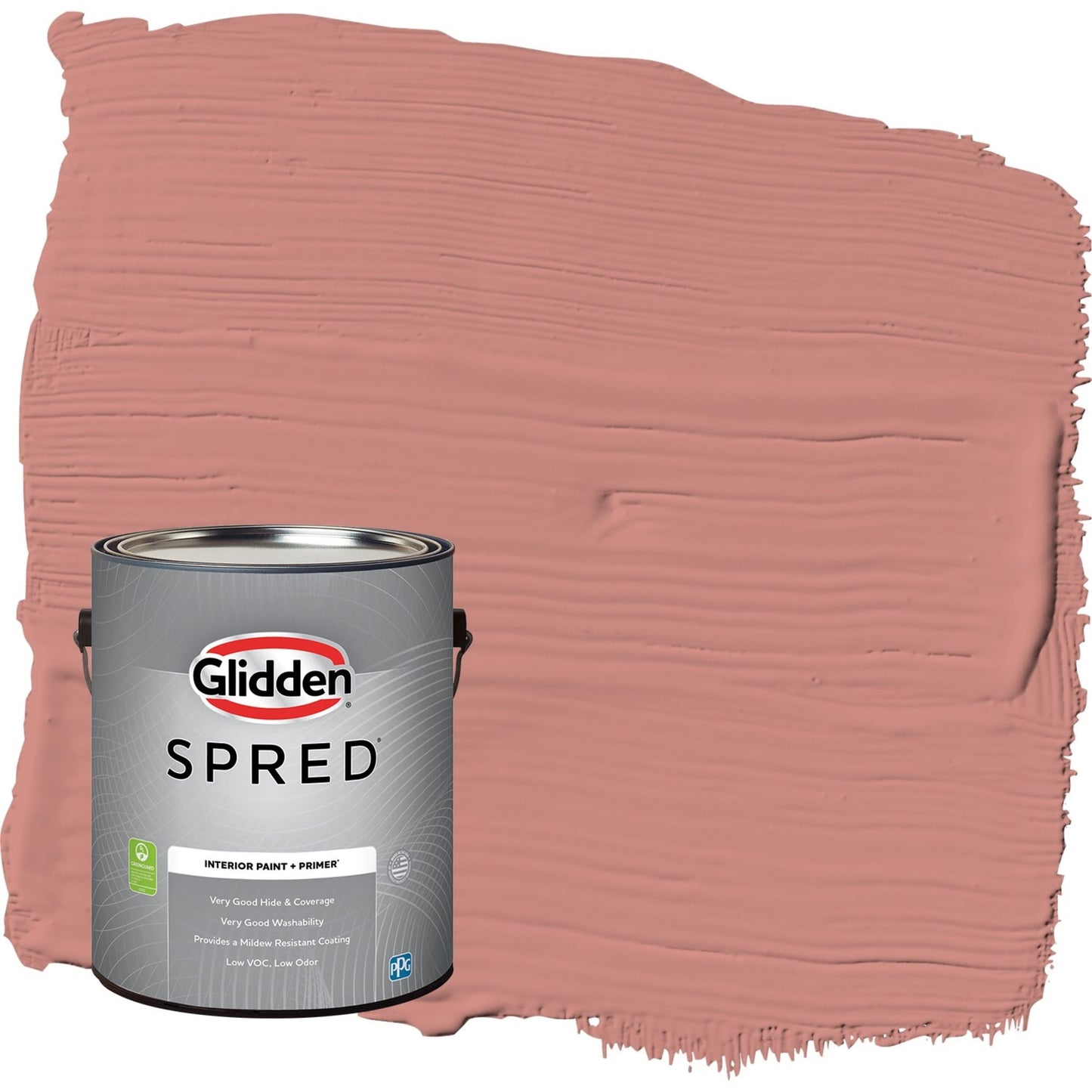Glidden Spred Sunstone / Orange, Flat Interior Paint with Primer, 1 Gallon