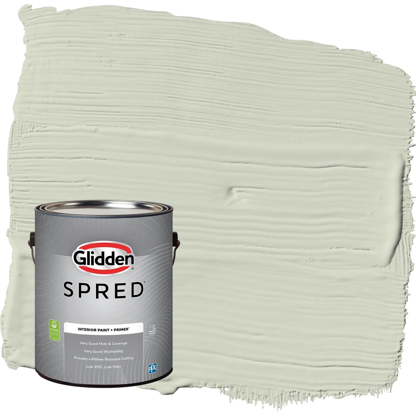 Glidden Spred White Sage / Green, Eggshell Interior Paint with Primer, 1 Gallon
