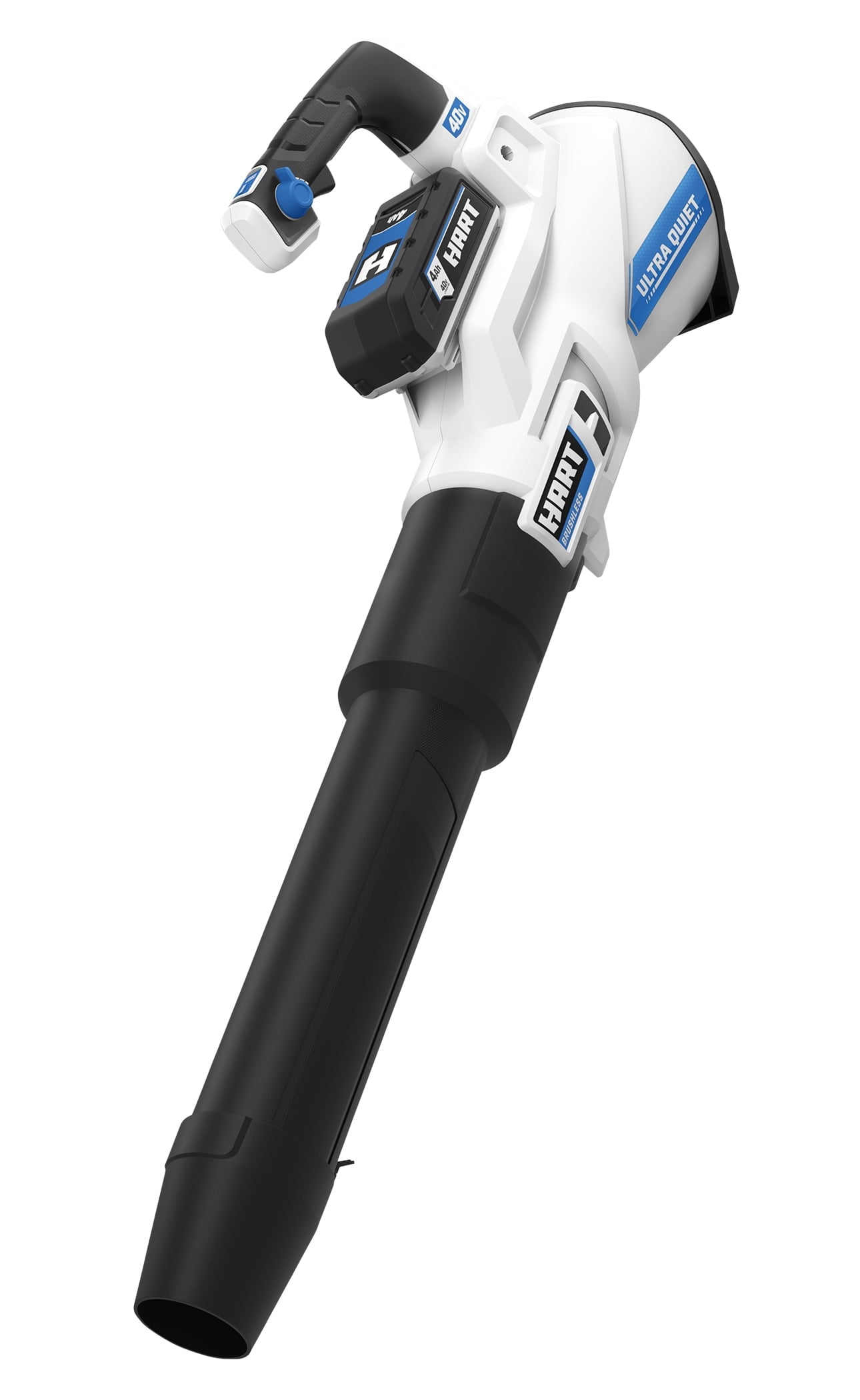 HART 40V 155 MPH at 600 CFM Cordless Brushless Axial Leaf Blower Kit, (1) 4.0Ah Lithium-Ion Battery