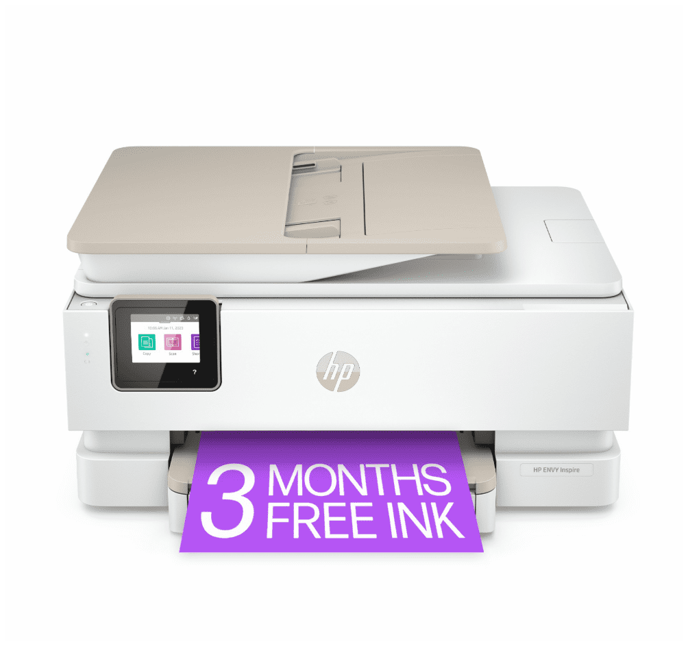 HP ENVY Inspire 7255e All-in-One Printer with 3 Months of Instant Ink for free with HP+