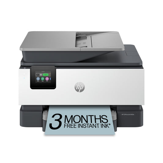 HP OfficeJet 9122e Wireless All-in-One Color Inkjet Printer, Scanner, Copier, Fax, ADF, 3 months Instant Ink