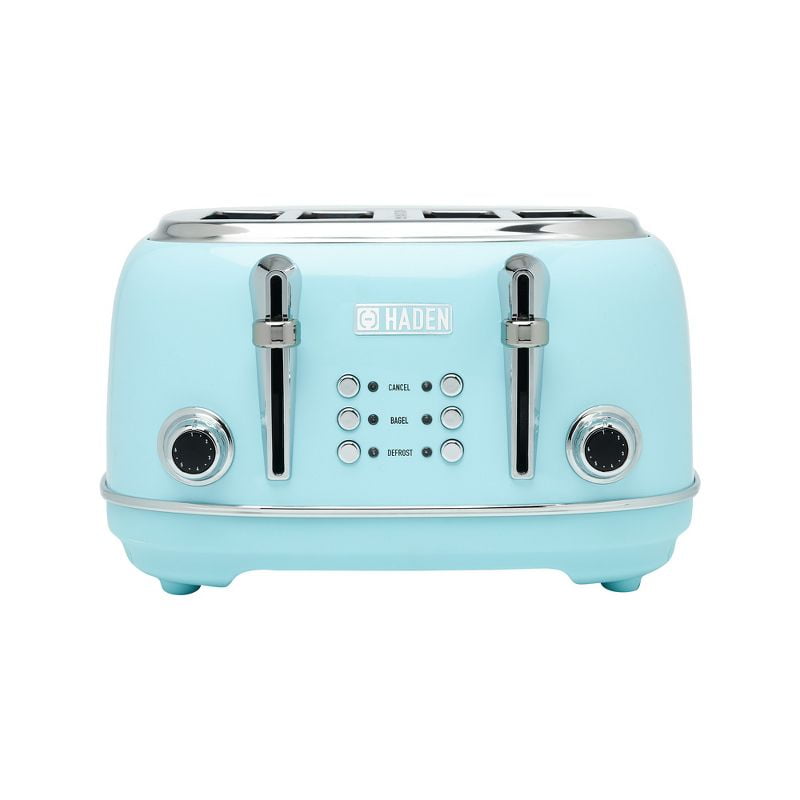 Haden Heritage 4-Sl Wide Slot Stainless Steel ody Countertop Retro Toaster with Adjustale rowning Control