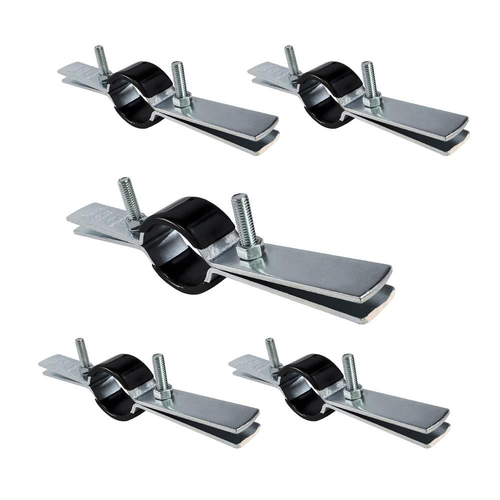 Highcraft Abrazadera Elevadora de 3 Pulgadas en Acero Recubierto de Plástico (Paquete de 5)
