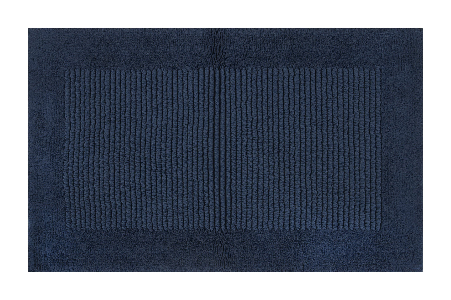 Hotel Style Blue Egyptian Cotton 24" x 60" Bath Runner, 1 Count